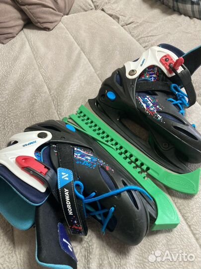 Коньки детские раздвижные 38-41 размер