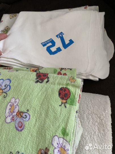 Пеленки детские пакетом+полотенце с уголком