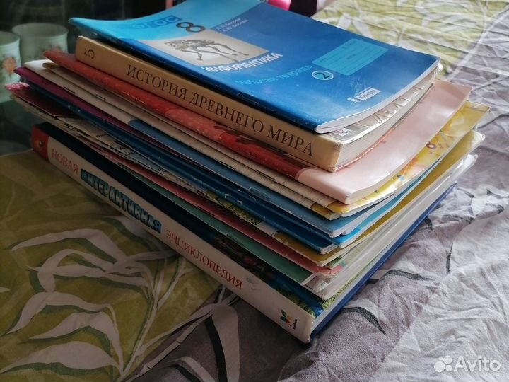 Учебники и тетради 2, 5,7,8 классов
