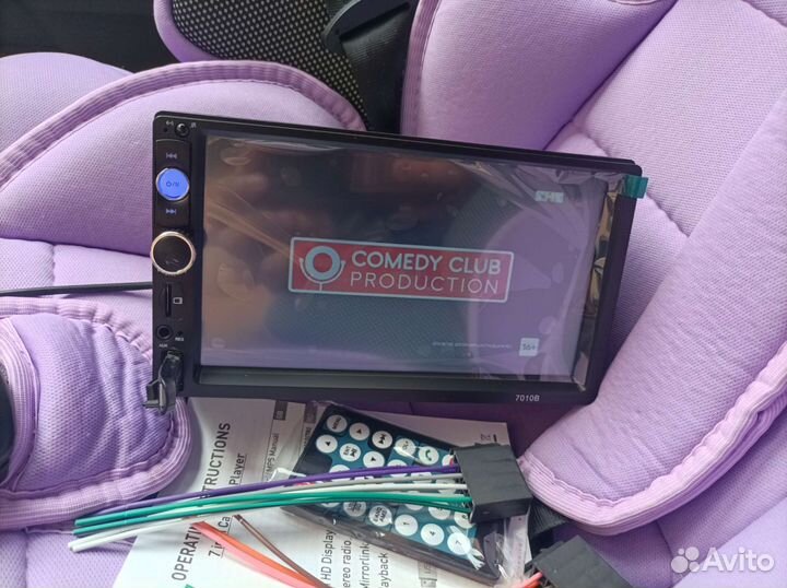 Магнитола 2din 7010b, USB, AUX, bluetooth