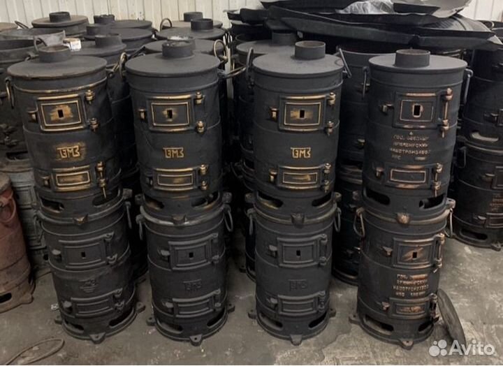 Чугунная Буржуйка, Печь отопительная/ под казан