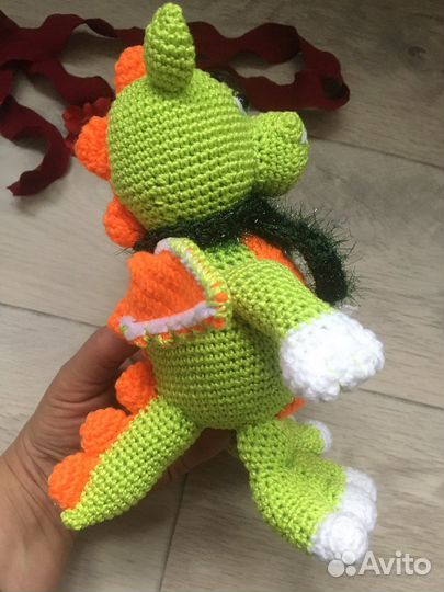 Вязаная игрушка Дракон