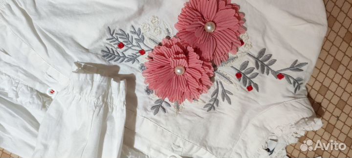 Рубашка для девочки 120