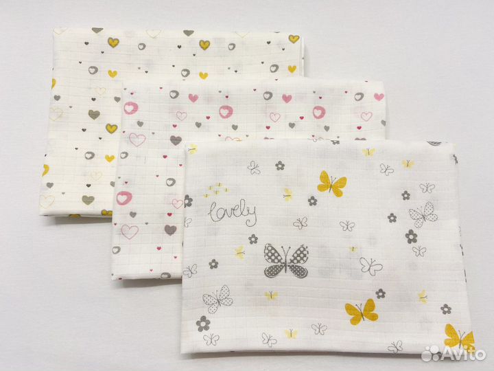 Муслиновые пеленки новые