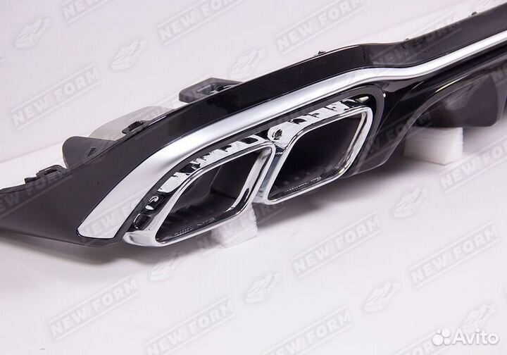 Диффузор с насадками 63 AMG хром Mercedes E213