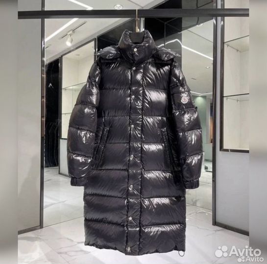 Пуховик moncler maya длинный