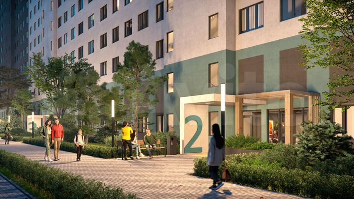 3-к. квартира, 63,5 м², 2/23 эт.