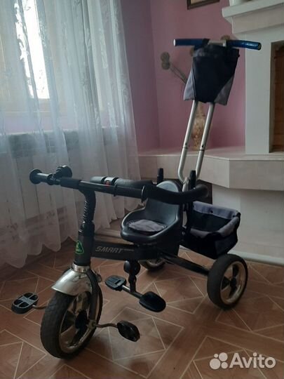 Детский велосипед с родительской ручкой