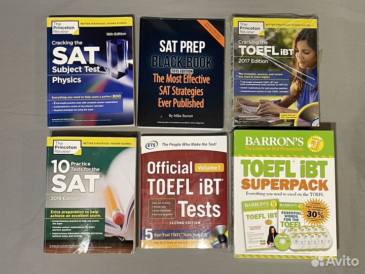 Учебники SAT toefl Barrons Kaplan