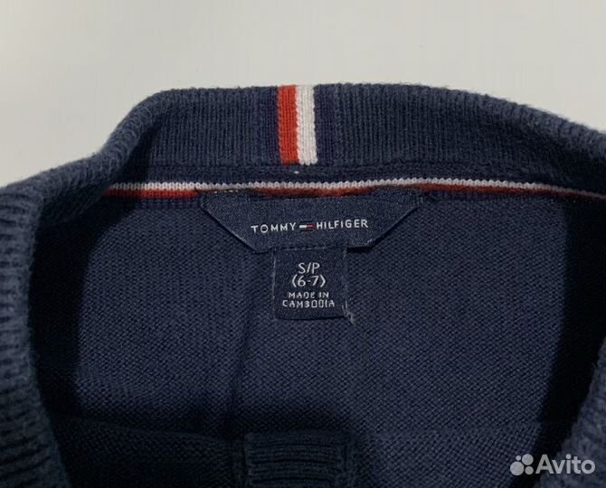 Школьная фотма рубашка и кардиган Tommy Hilfiger