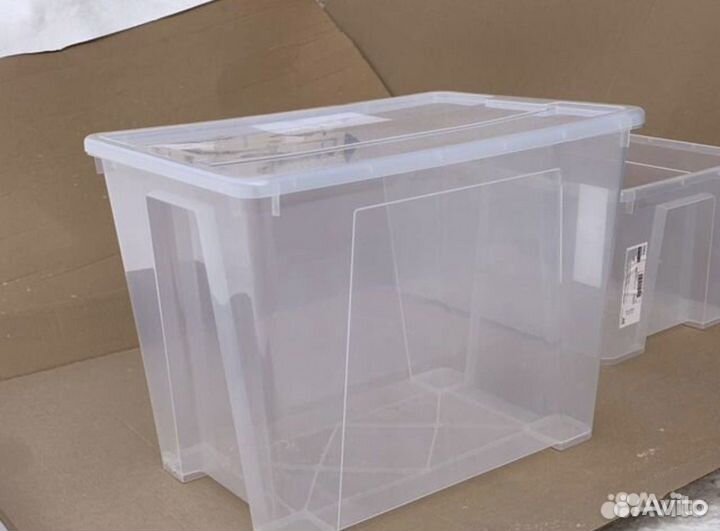 Контейнер с крышкой Самла 65л 56х39х42 IKEA