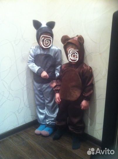 Новогодний костюм волка на 4-5лет