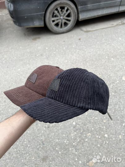 Вельветовая бейсболка