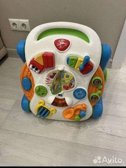 Развивающий музыкальный ходунки каталка 2в1