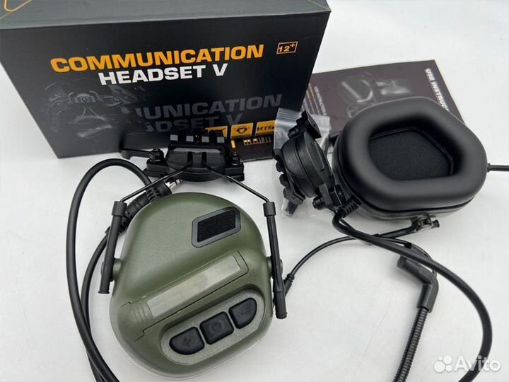 Тактические наушники communication headset V