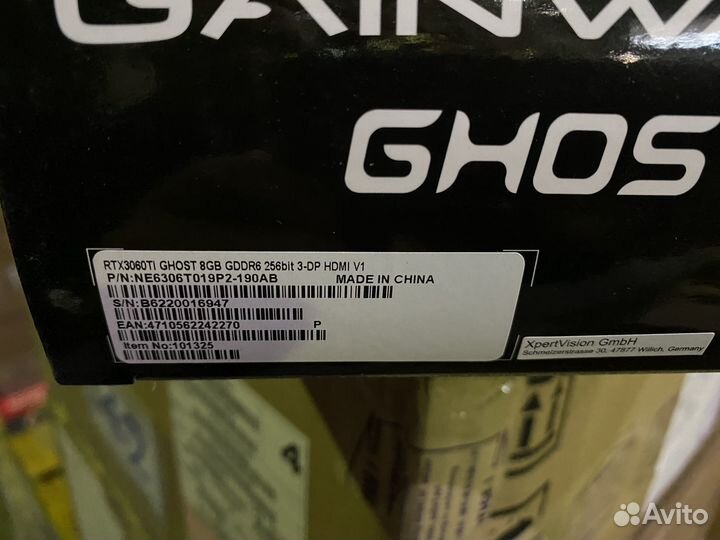 Видеокарта Gainward GeForce RTX 3060Ti Ghost 8GB