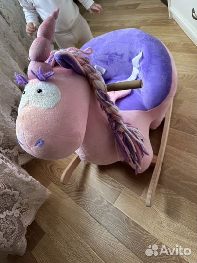 Мягкая игрушка качалка лошадка