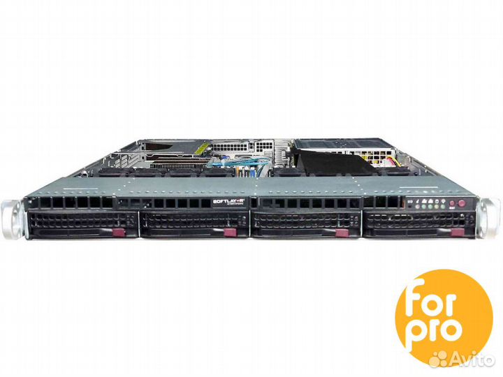 Supermicro 1U X11DPU 4LFF 2x5218RGold 512GB, SATA3