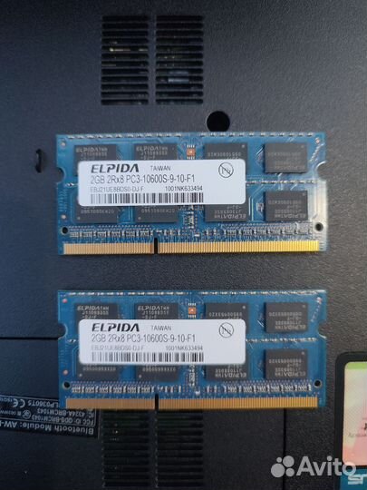 Оперативная память для ноутбука DDR3 2GB elpida