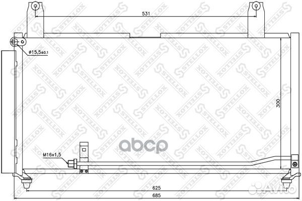 10-45526-SX радиатор кондиционера Suzuki Liana