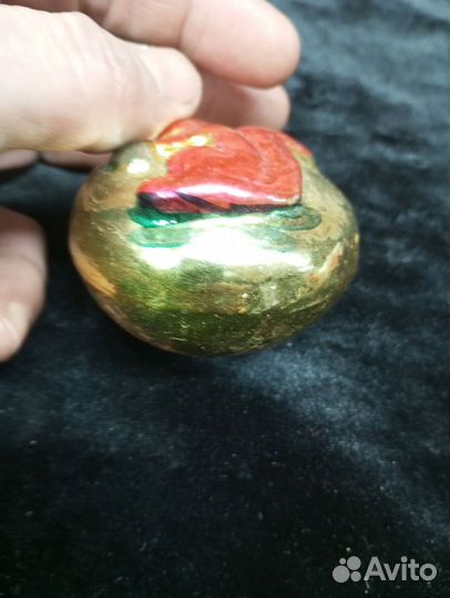 Редкая ёлочная игрушка медальон белочка ёлочка