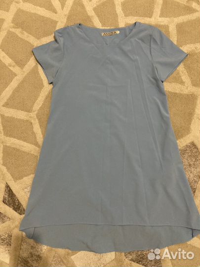 Платье летнее голубое размер 42- 44