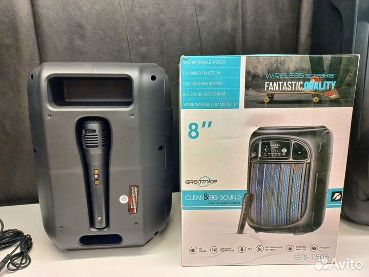 Bluetooth колонка с караоке GTS-1506