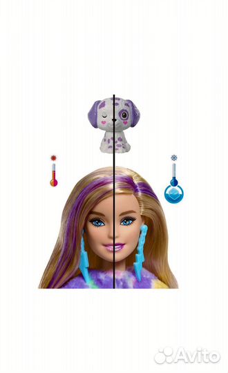 Кукла Barbie Cutie Reveal Color Dream Собака HRK41