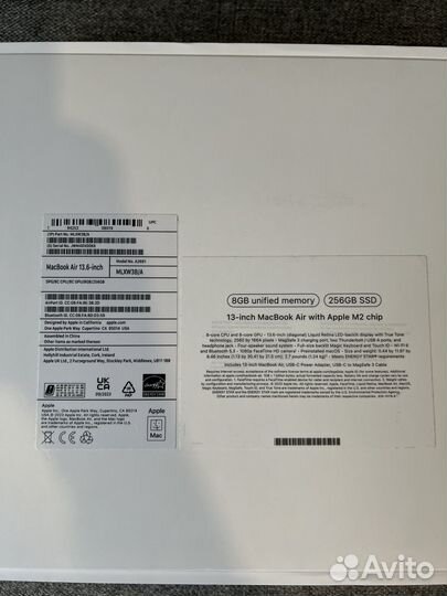 Apple MacBook air 13 2022 m2 256