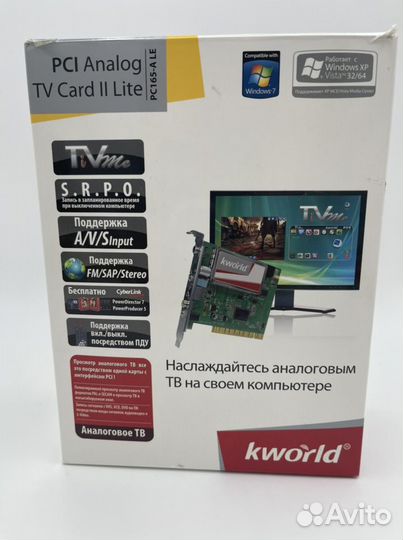 Тв тюнер kworld pci 165-a