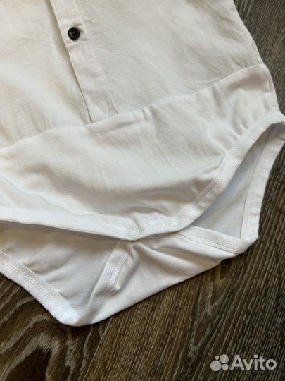 Рубашка-боди для мальчика размер 80