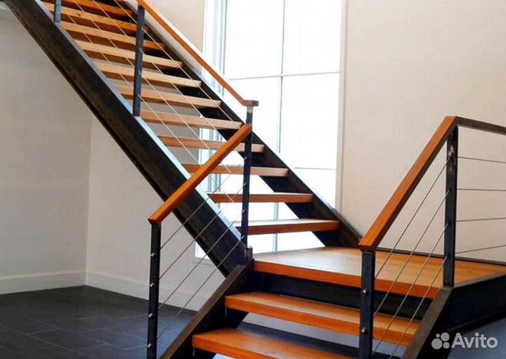 Лестница металлическая дизайн 4651