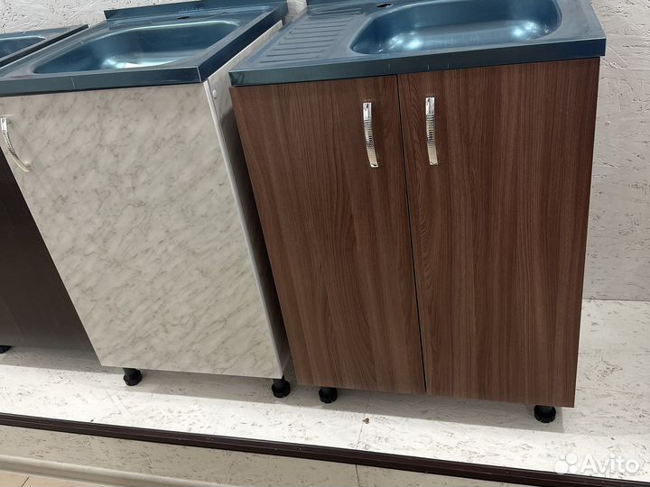 Тумба с мойкой для кухни новые