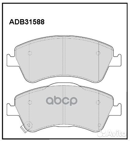 Колодки тормозные дисковые перед toyota AUR