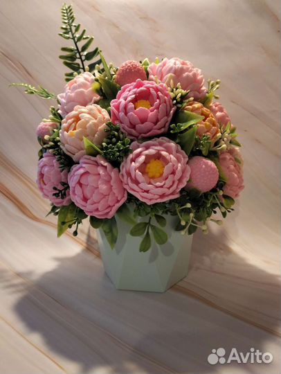 Букет цветов из мыла