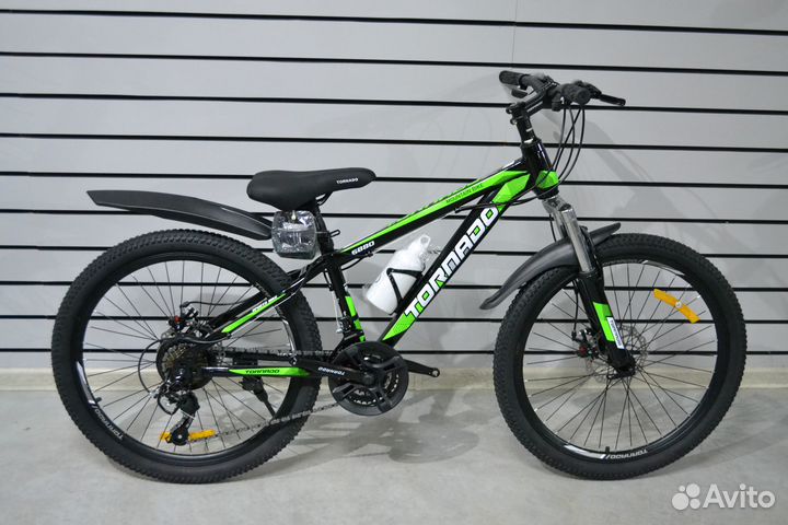 Велосипед горный подростковый 24 дюйма tornado