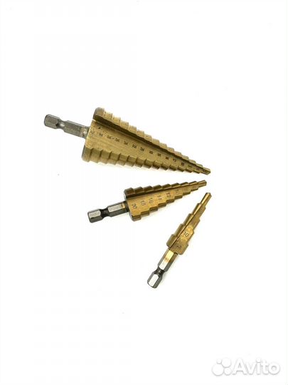 Ступенчатое сверло 3шт компл 4-32 4-20 4-12