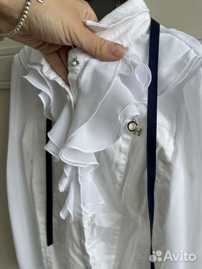 Школьная блузка на девочку 128