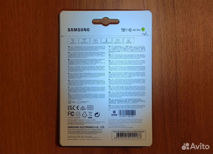 256 Gb Флешка Samsung EVO Plus Microsd. Оригинал