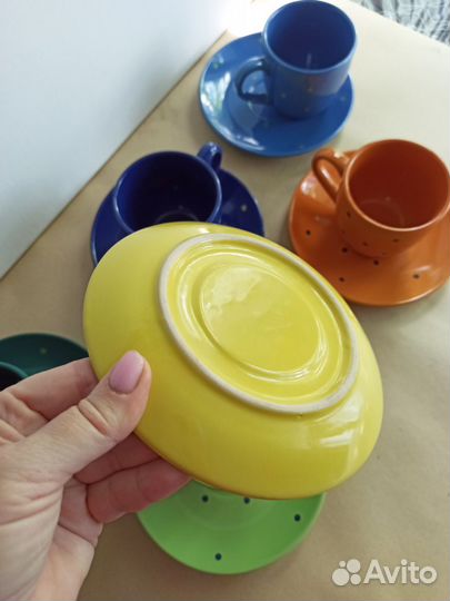 Чайный сервиз кружки чашки блюдца