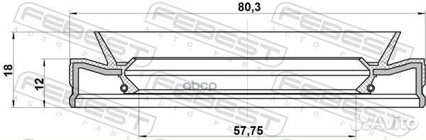 Сальник привода 95HEY59801218R Febest