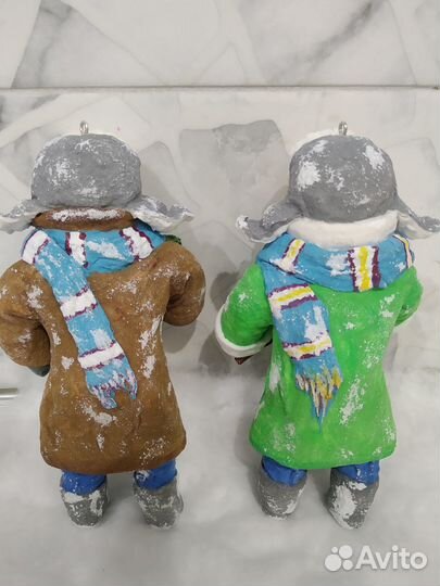 Ватные елочные игрушки