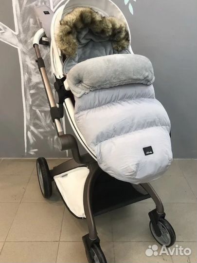 Зимний конверт в коляску luxbay