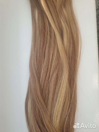 Натуральные волосы на заколках 55 см