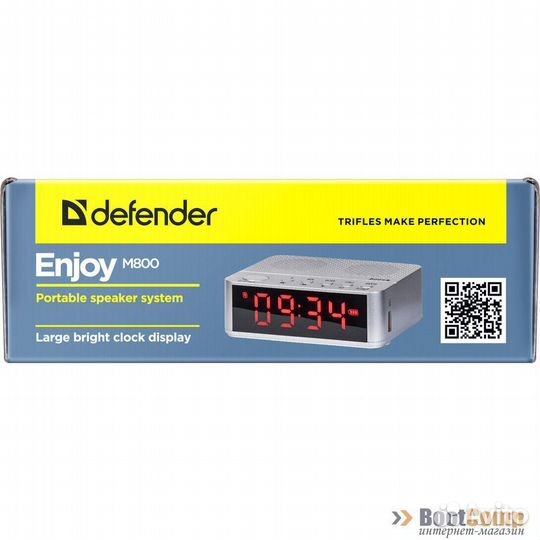 Портативная колонка Defender Enjoy M800 серебро