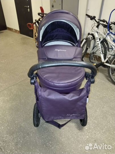 Коляска 2 в 1 эко кожа