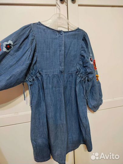 Джинсовое платье zara