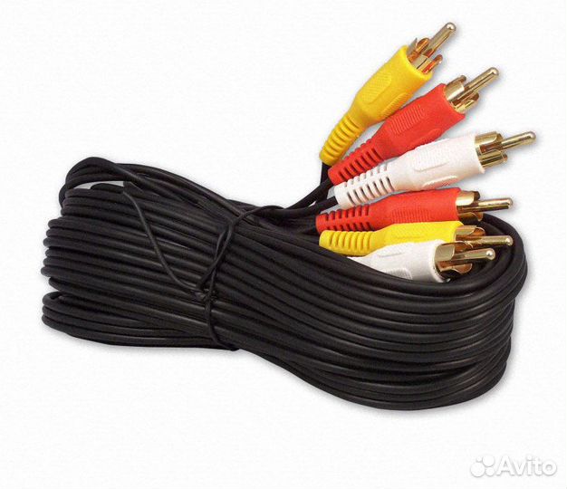 AV Кабель тюльпаны (разная длина)