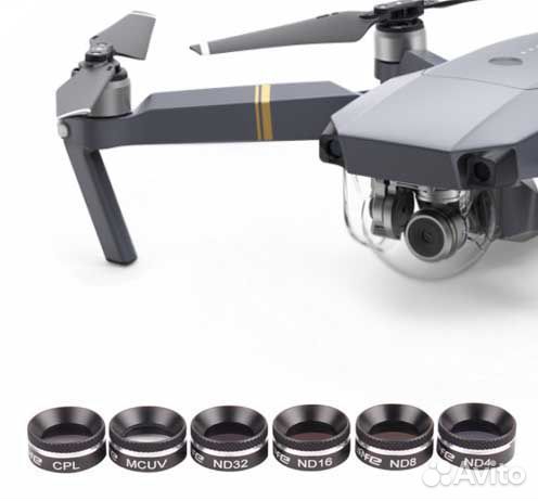 Набор фильтров 6 шт Sunnylife для Mavic PRO (ND4+N