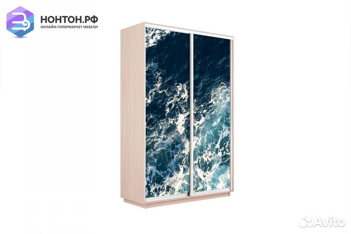 Шкаф-купе 2-х дверный Нонтон фото №1015 / дуб моло